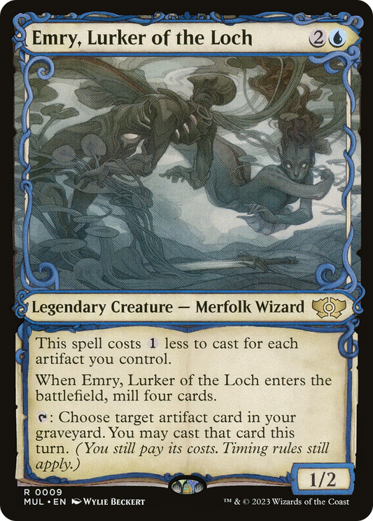 Emry, Lurker of the Loch (0009) (Showcase) - Foil