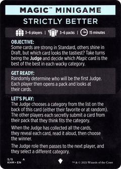 Magic Minigame: Strictly Better (MKHM)