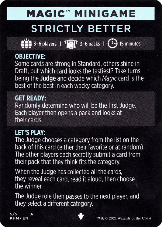 Magic Minigame: Strictly Better (MKHM)