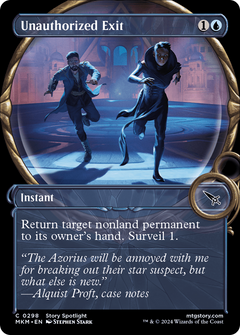 Unauthorized Exit (0298) (Showcase) - Foil