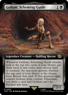 Gollum, Scheming Guide (0390) (Extended Art)