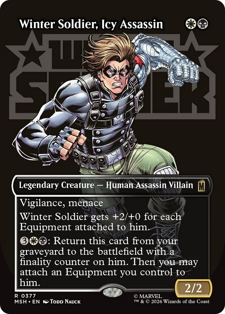 Winter Soldier, Icy Assassin (0377) (Borderless) (MSH)