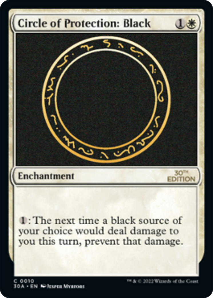 Circle of Protection: Black (Modern Frame)