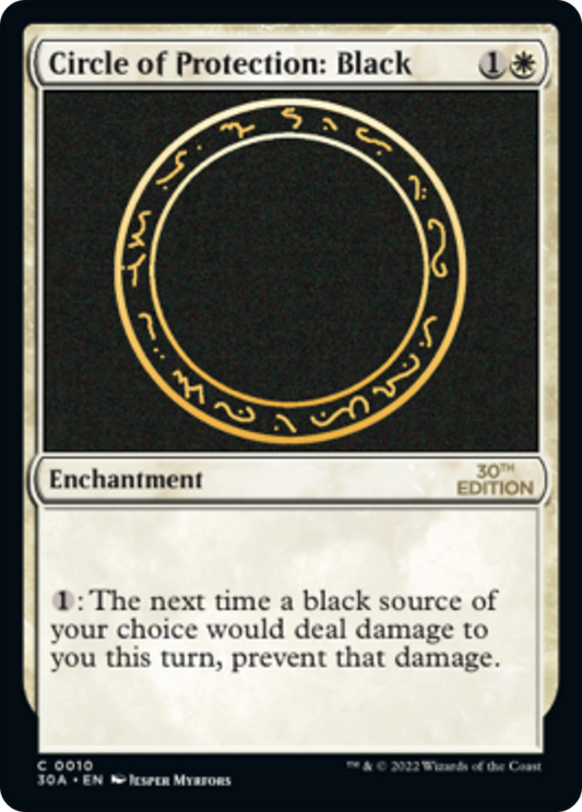 Circle of Protection: Black (Modern Frame)