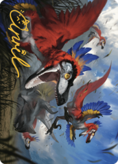 Wrathful Raptors (77/81) Art Card (ALCI) - Gold-Stamped Signature