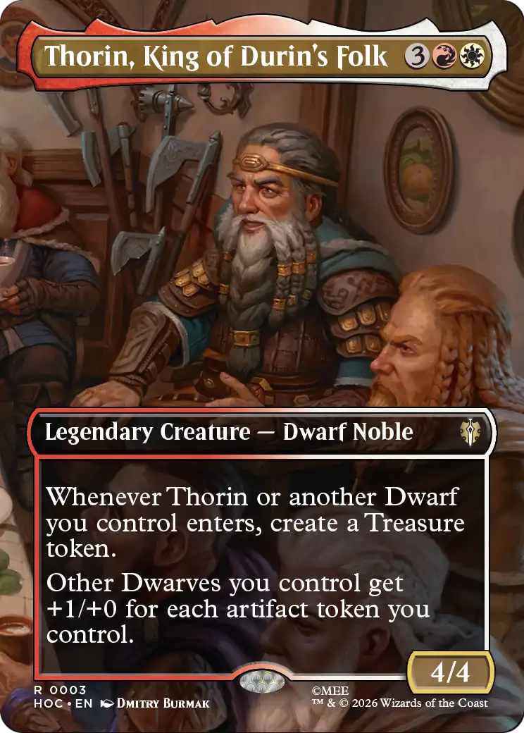 Thorin, King of Durin's Folk (0003) (Borderless) (HOC)