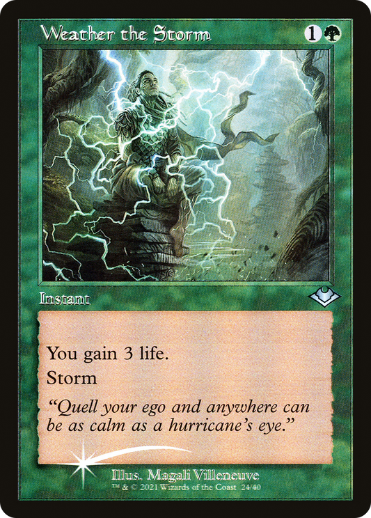 Weather the Storm (024) (Retro Frame) - Foil Etched