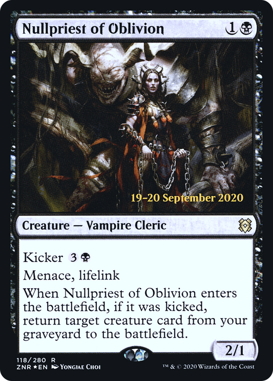 Nullpriest of Oblivion (118) (Prerelease) - Foil