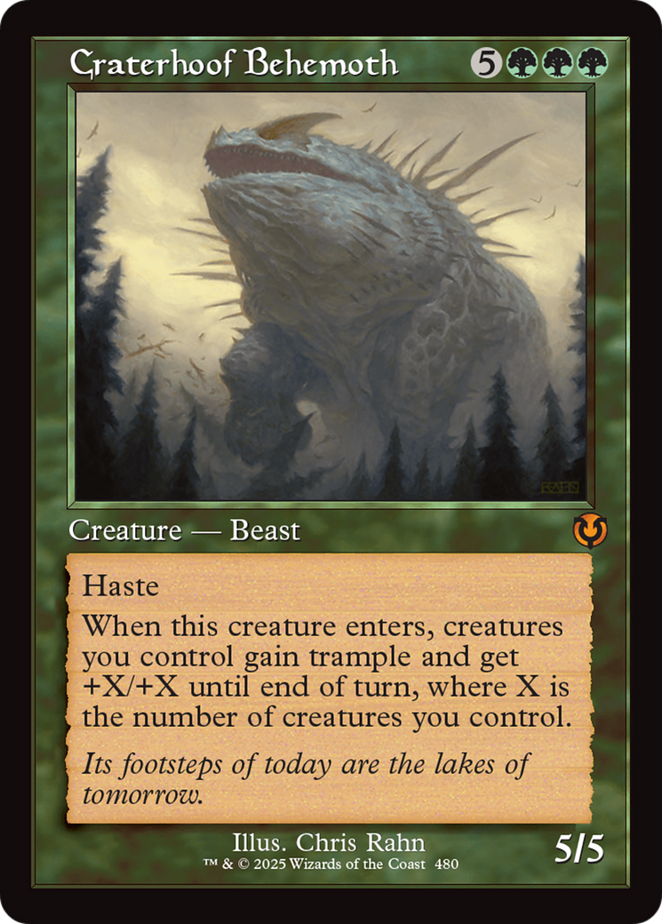 Craterhoof Behemoth (0480) (Retro Frame)