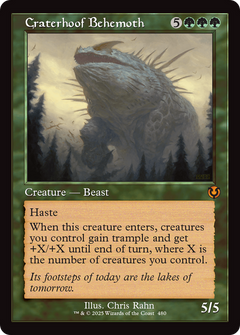 Craterhoof Behemoth (0480) (Retro Frame) - Foil