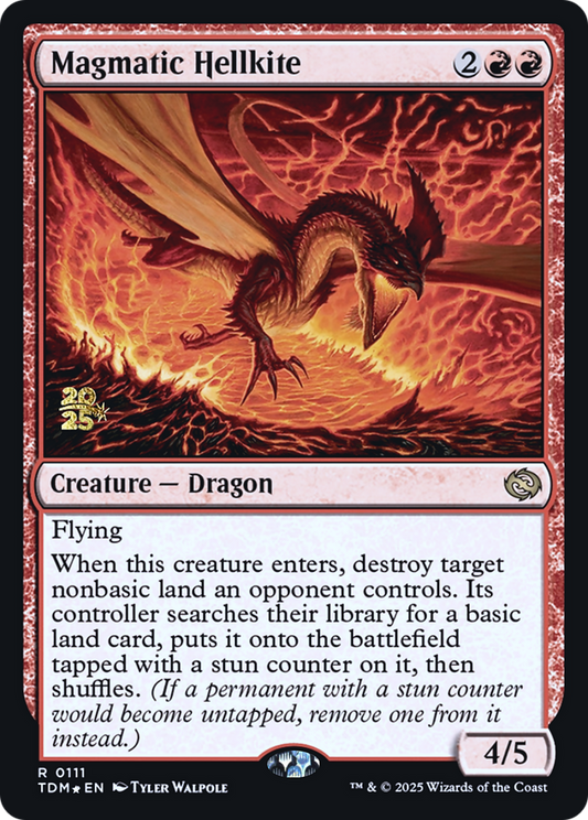 Magmatic Hellkite (0111) (Prerelease) (PTDM) - Foil