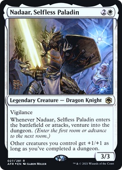 Nadaar, Selfless Paladin (027) (Prerelease) - Foil