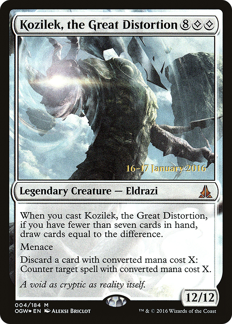Kozilek, the Great Distortion (004) (Prerelease) - Foil