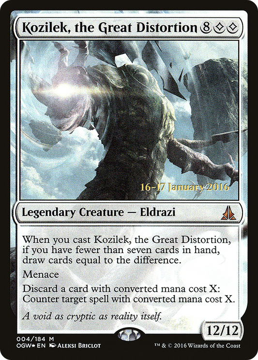 Kozilek, the Great Distortion (004) (Prerelease) - Foil