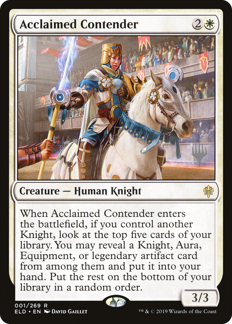 Acclaimed Contender (001) (Promo Pack) - Foil