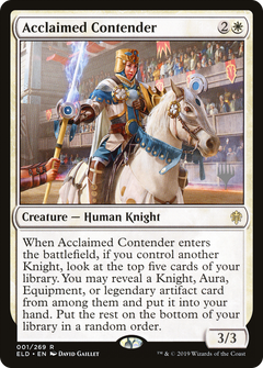 Acclaimed Contender (001) (Promo Pack) - Foil