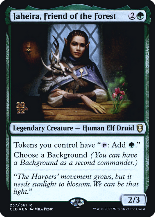 Jaheira, Friend of the Forest (237) (Prerelease) - Foil