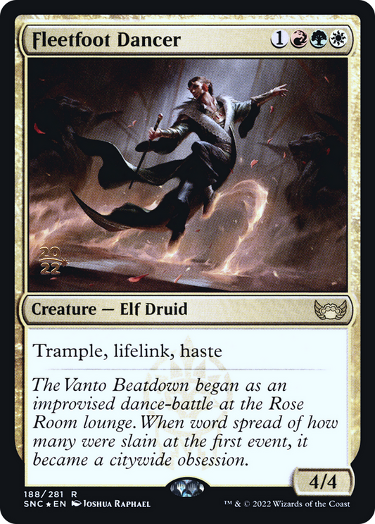 Fleetfoot Dancer (188) (Prerelease) (PSNC) - Foil