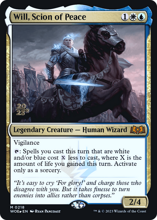 Will, Scion of Peace (0218) (Prerelease) - Foil