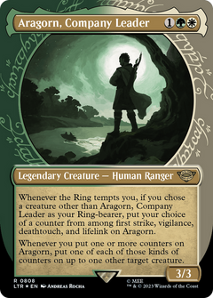 Aragorn, Company Leader (0808) (Showcase) - Surge Foil