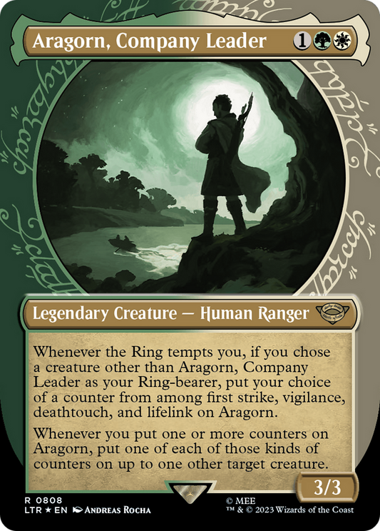 Aragorn, Company Leader (0808) (Showcase) - Surge Foil
