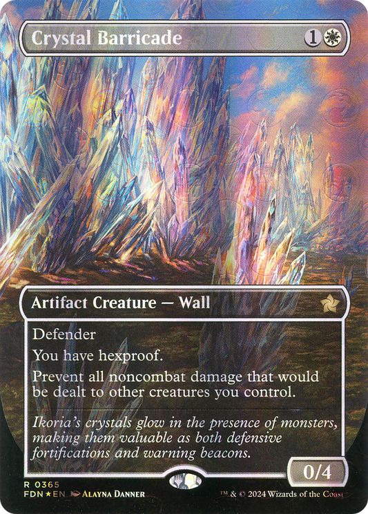 Crystal Barricade (0365) (Borderless) - Mana Foil