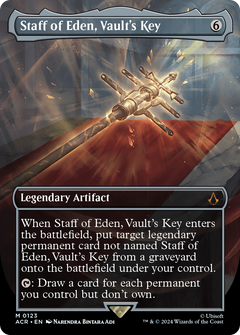 Staff of Eden, Vault's Key (0123) (Borderless) - Foil