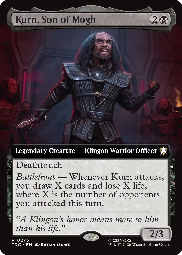 Kurn, Son of Mogh (0273) (Extended Art) (TRC)