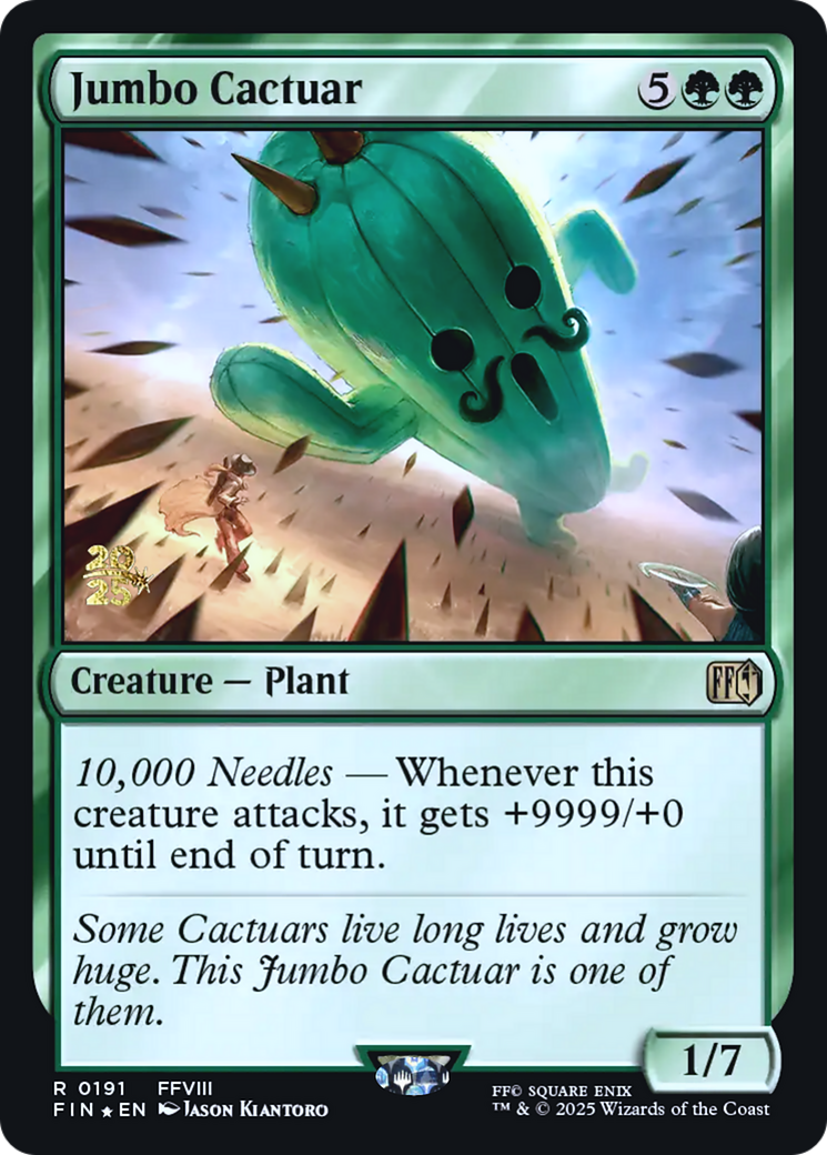 Jumbo Cactuar (0191) (Prerelease) - Foil