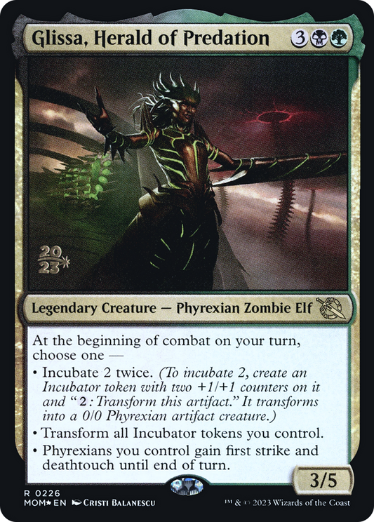 Glissa, Herald of Predation (0226) (Prerelease) - Foil