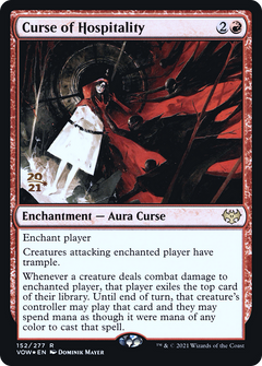 Curse of Hospitality (152) (Prerelease) - Foil