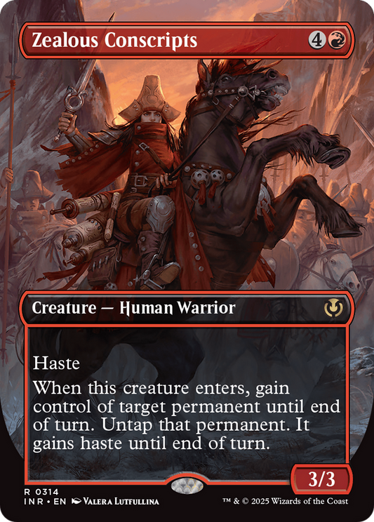 Zealous Conscripts (0314) (Borderless) - Foil