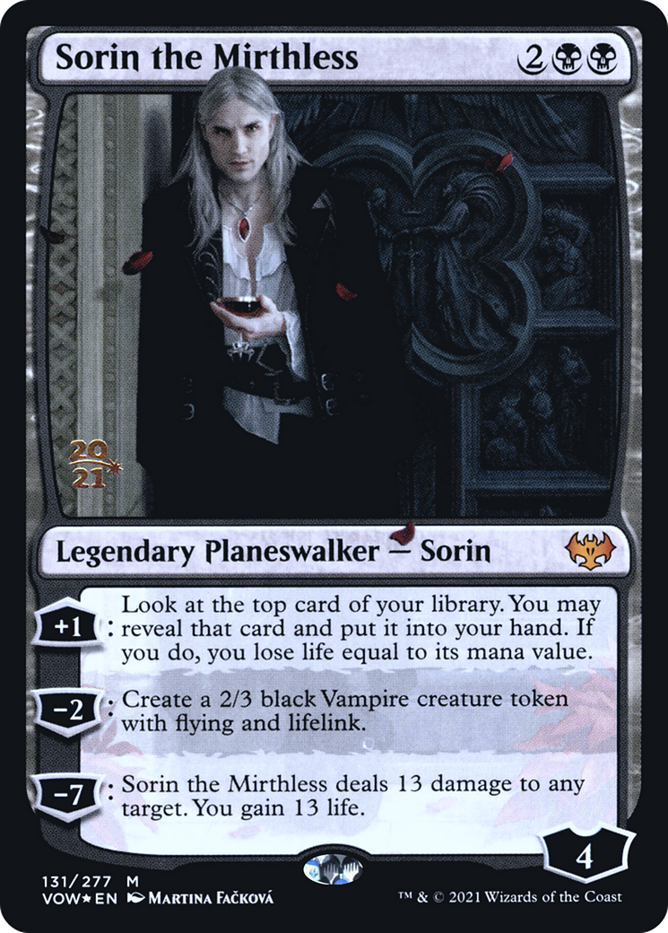Sorin the Mirthless (131) (Prerelease) - Foil