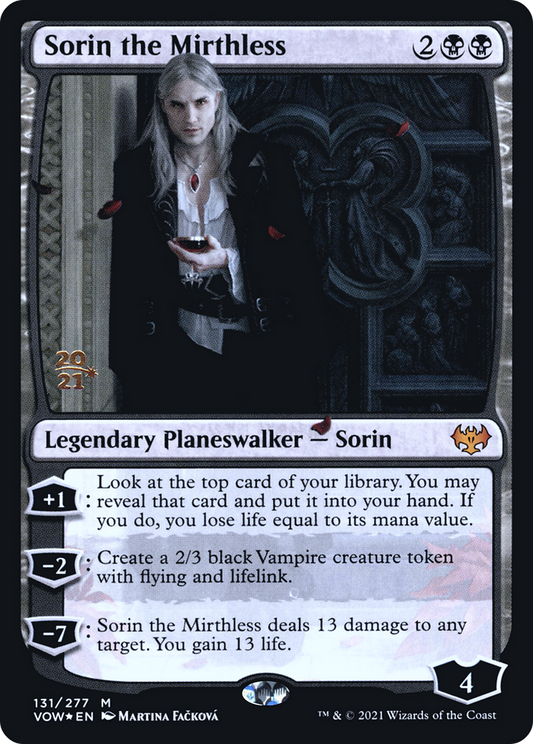Sorin the Mirthless (131) (Prerelease) - Foil
