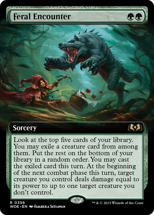 Feral Encounter (0356) (Extended Art) - Foil