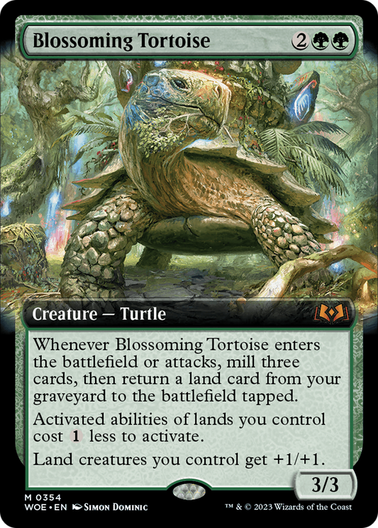 Blossoming Tortoise (0354) (Extended Art) - Foil