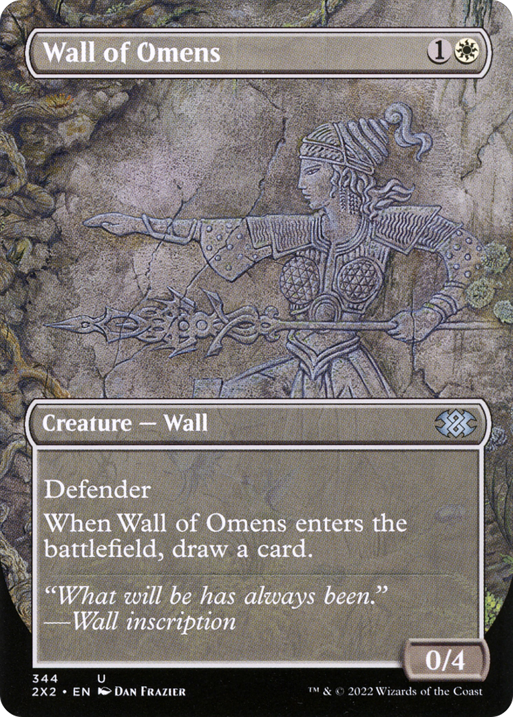 Wall of Omens (344) (Borderless) - Foil