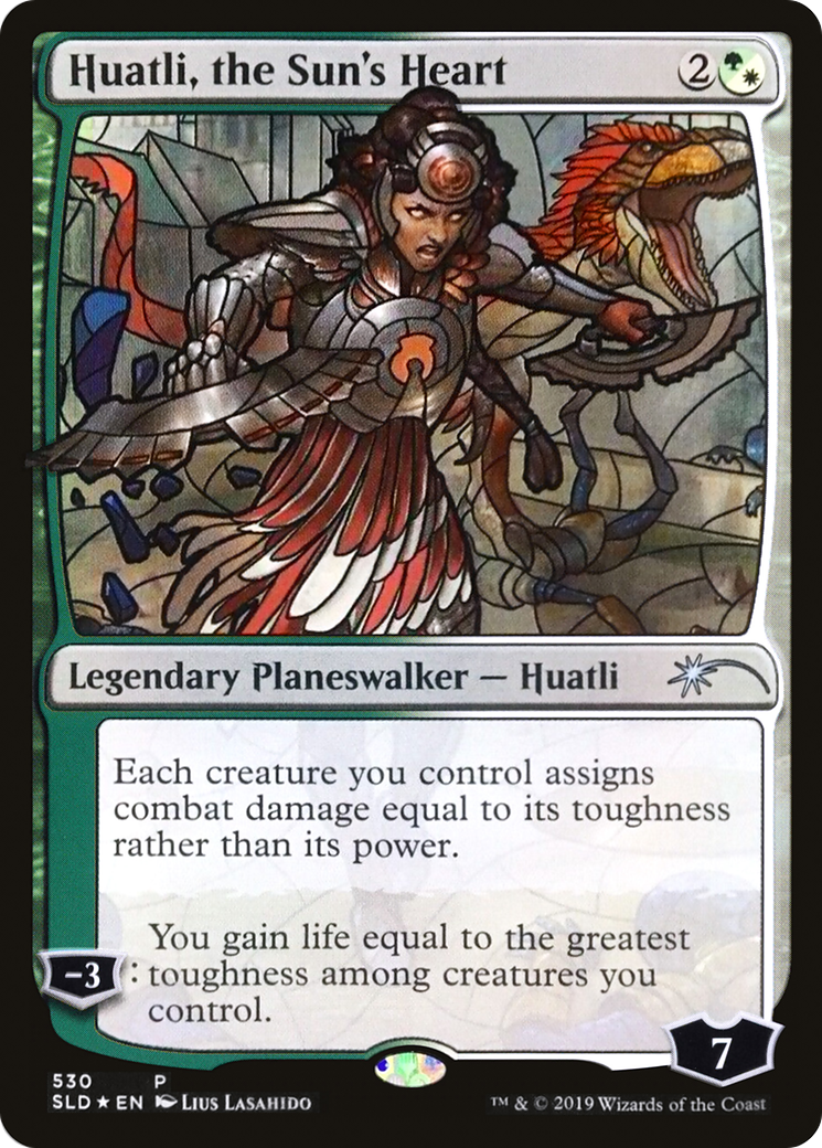 Huatli, the Sun's Heart (530) (Showcase) - Foil