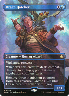 Drake Hatcher (0374) (Borderless) - Mana Foil