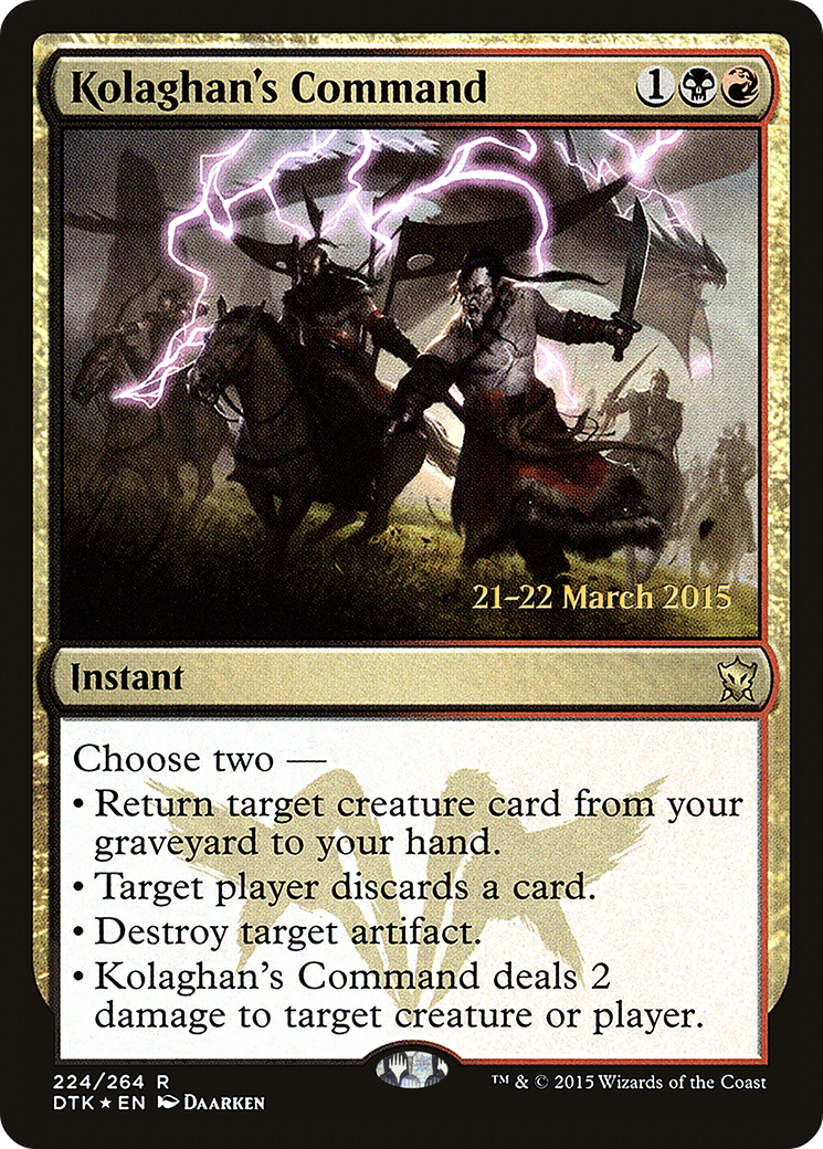 Kolaghan's Command (224) (Prerelease) - Foil
