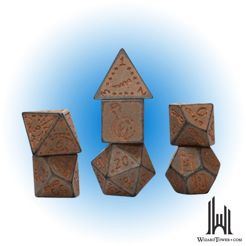 Dice Set - Illusory Stone Granite 7ct