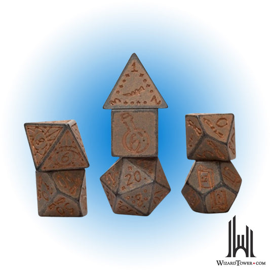 Dice Set - Illusory Stone Granite 7ct