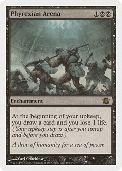 Phyrexian Arena (8th Edition) (Oversized) (Box Topper Promo) (O8TH)