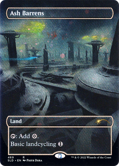 Ash Barrens (469) (Borderless) - Galaxy Foil