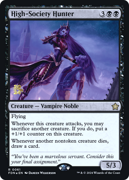 High-Society Hunter (0061) (Prerelease) - Foil