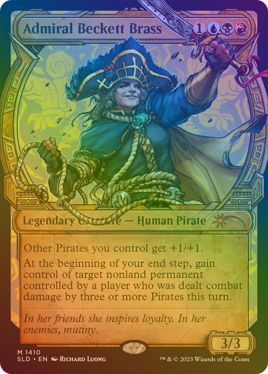 Admiral Beckett Brass (1140) (Showcase) - Rainbow Foil
