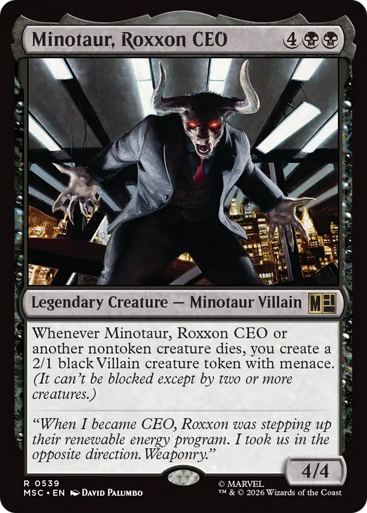 Minotaur, Roxxon CEO (MSC) - Foil