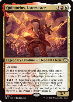 Quintorius, Loremaster (SOC)