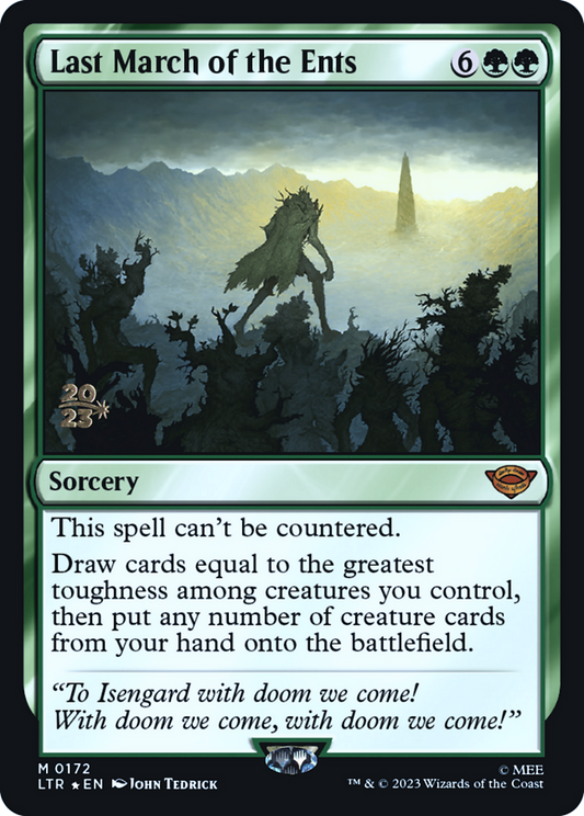 Last March of the Ents (0172) (Prerelease) - Foil