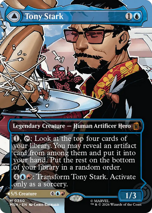 Tony Stark // The Invincible Iron Man (0350) (Borderless) (MSH) - Foil